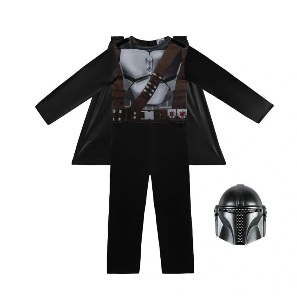 DISNEY STAR WARS THE MANDALORIAN COSTUME-BOYS SIZE XS 3-4 (NEW WITH TAGS) - Picture 4 of 8